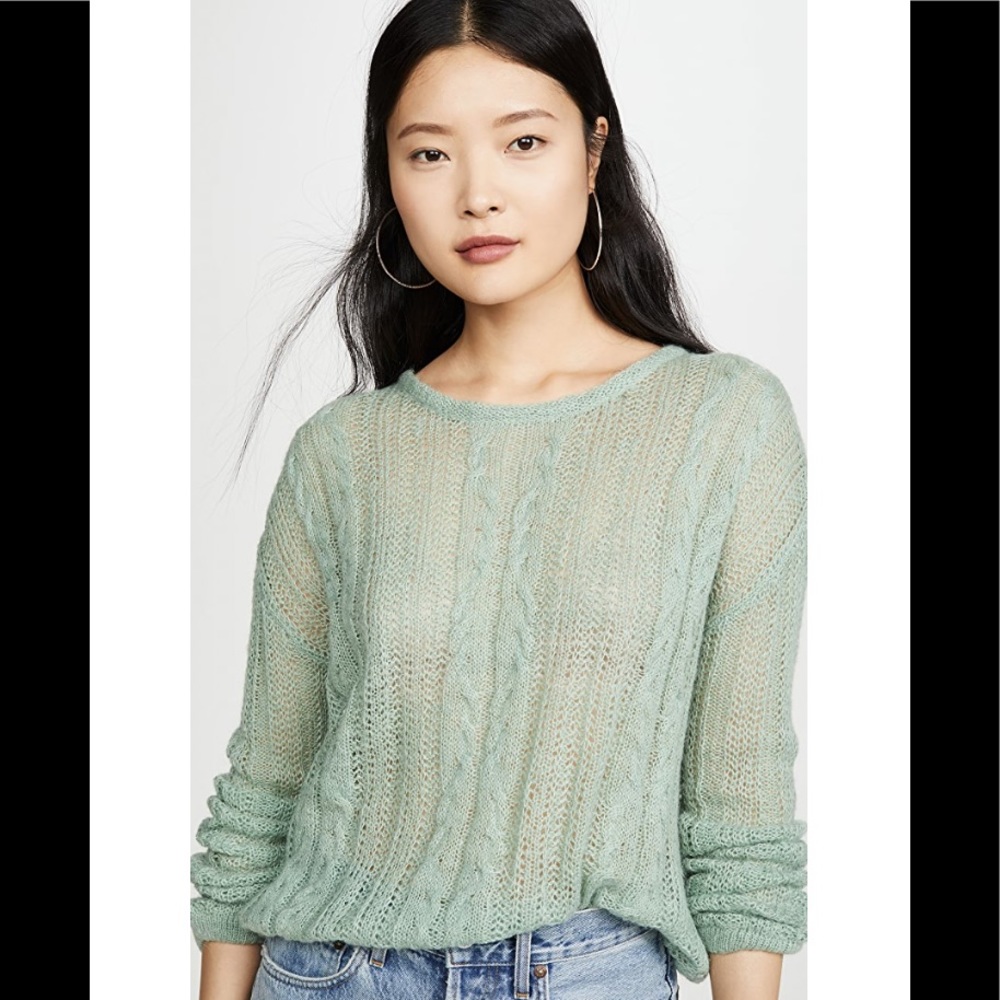 Free People fresh mint combo sweater